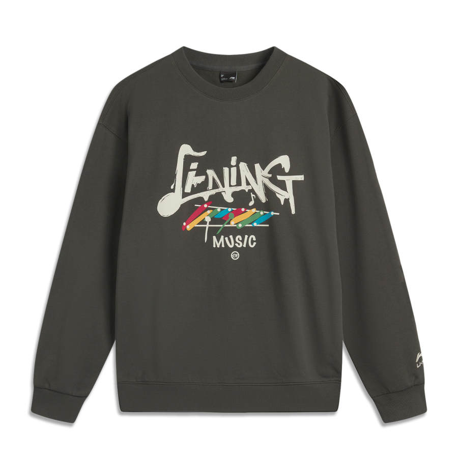 Li-Ning Li Ning Sports Life Collection Sweatshirt Unisex Obsidian Gray