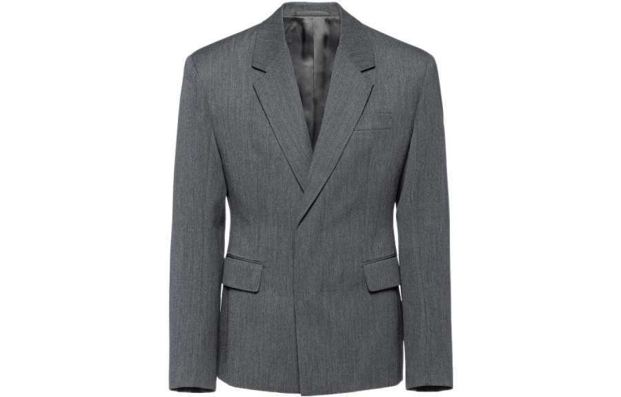 PRADA Business Suits Men's Slate Gray Suit Collar Moderate Business Suit