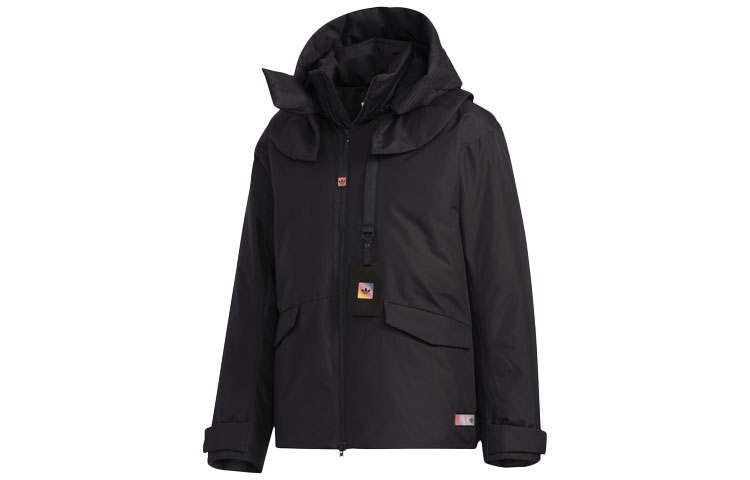Adidas Originals Down Jackets Men's Black Hooded Moderate Other