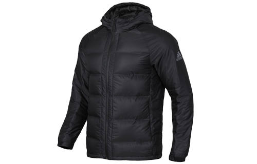 Adidas Adidas Stretch Hoodie Down Jacket Men's Black