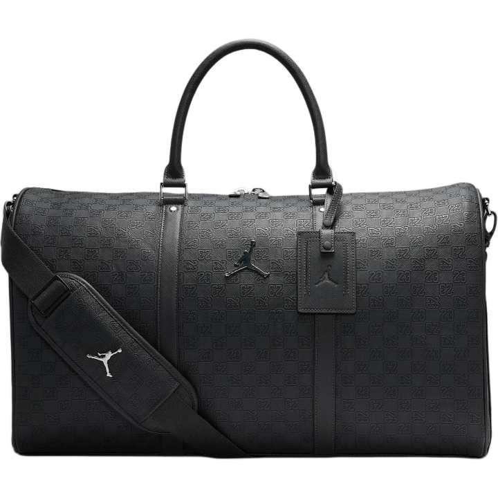Jordan Jordan Monogram Polyurethane Travel Bag 40L Unisex Black