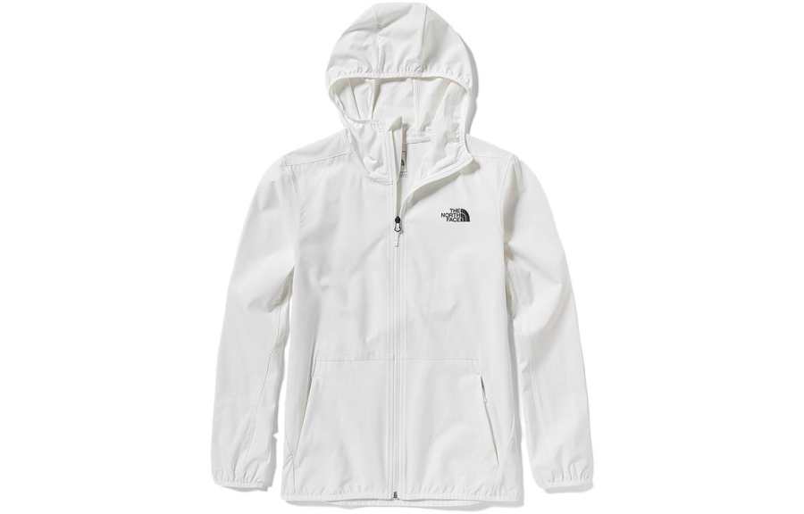 THE NORTH FACE Men's Logo Hooded Windbreaker White