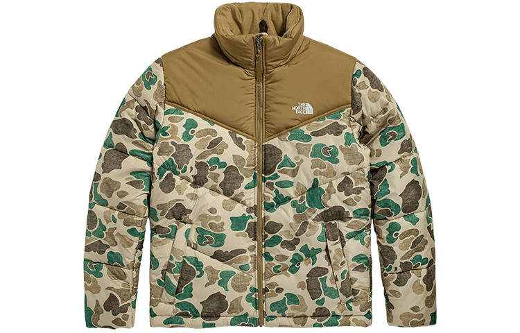 THE NORTH FACE Puffer Jacket Men's Camouflage Brown