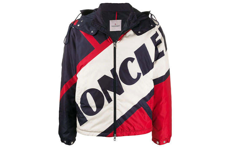 Moncler Enfant Zip Up Block Colour Jacket