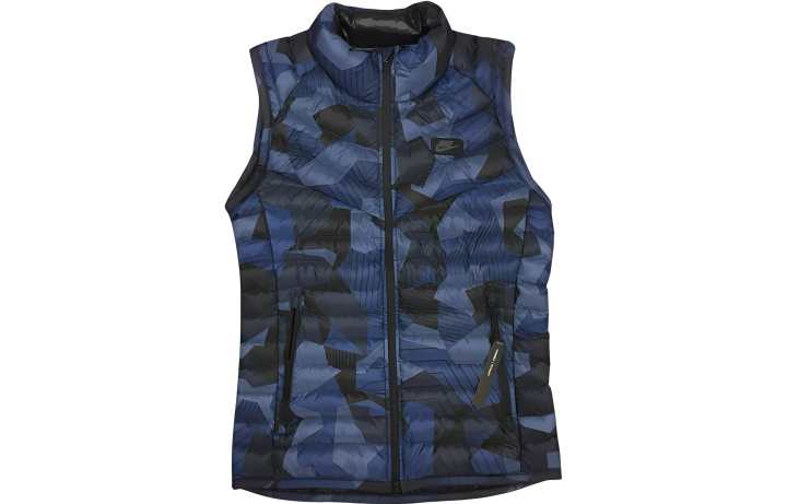 Nike Nike Vests Men's Navy Blue Stand Collar Thickened And Fleece Lined Other