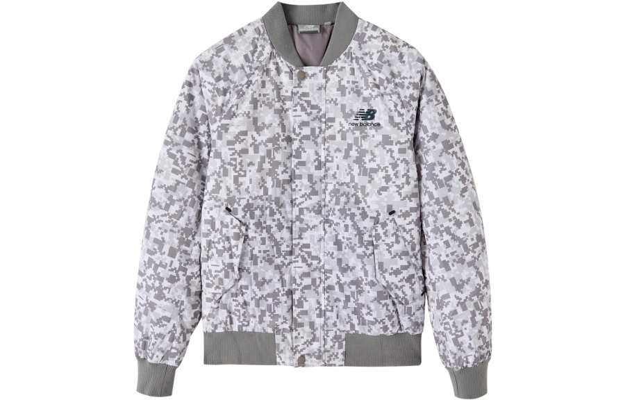 New Balance New Balance Jackets Unisex Camouflage Gray Stand Collar Moderate Other