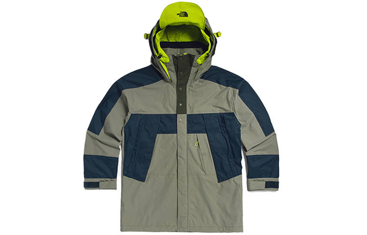 THE NORTH FACE Kazuki Kuraishi Windbreaker Jackets Men's Gray Hooded Moderate