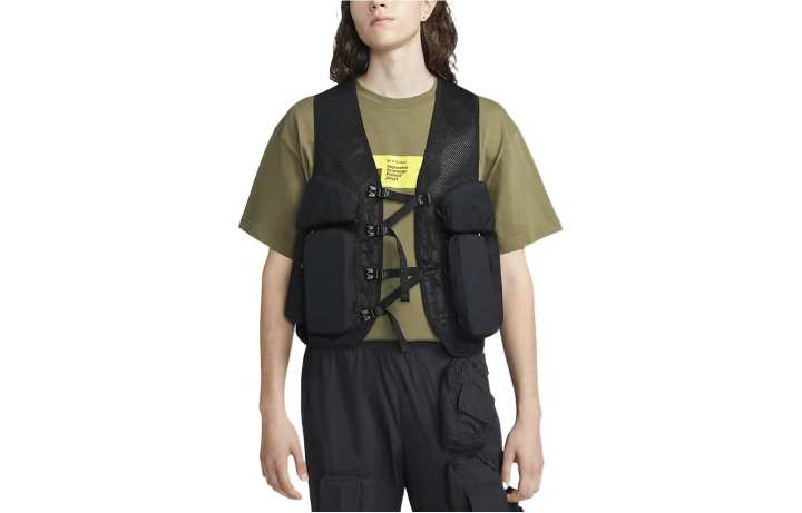 Nike Nike Vests Men's Black Collarless Moderate Other