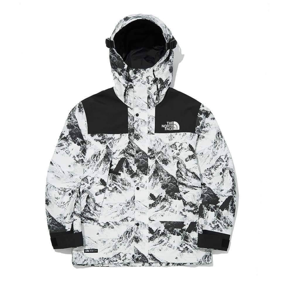 THE NORTH FACE Outdoor Hiking Waterproof And Windproof Windbreaker Jacket Unisex White