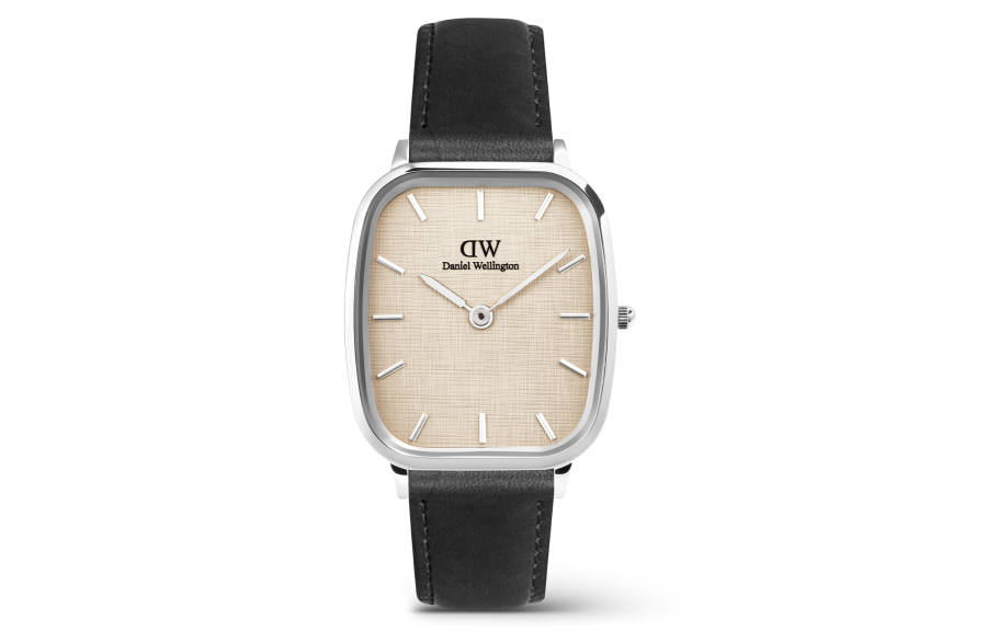 DW/DanielWellington Daniel Wellington Windy Collection Wrist Watches Quartz Movement Leather Strap Beige Watch Dial Men's Watches