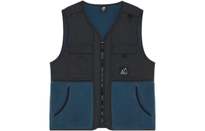 New Balance New Balance Vests Men's Lake Blue Collarless Moderate Workwear