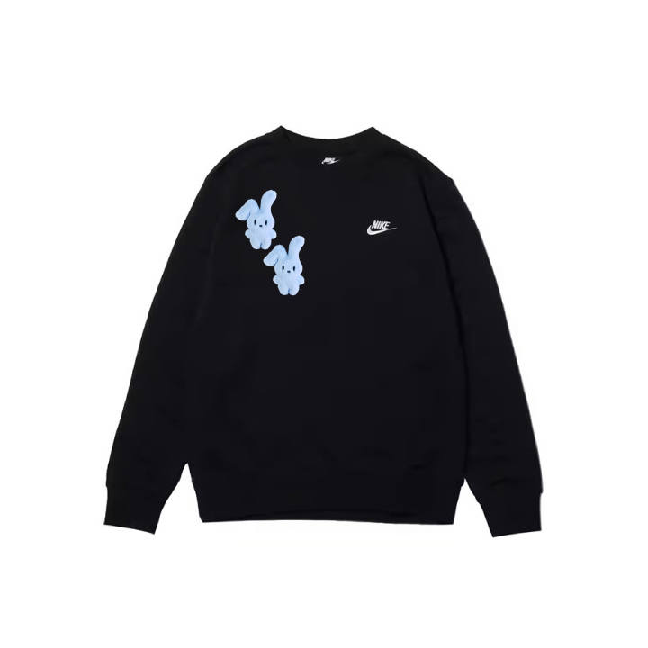 Nike Nike Sweatshirts Men's Black Crew Neck Moderate Regular