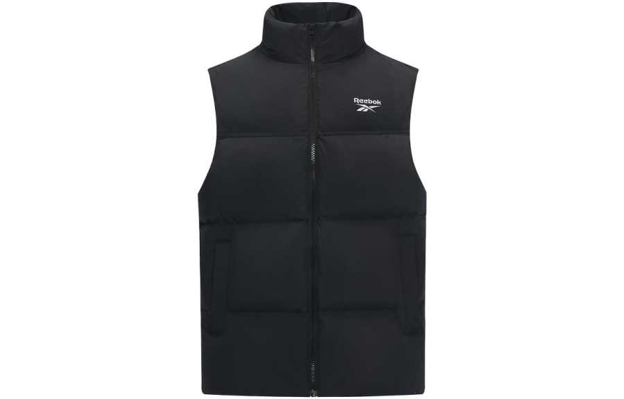 Reebok Reebok Down Vests Unisex Black Stand Collar Moderate Other