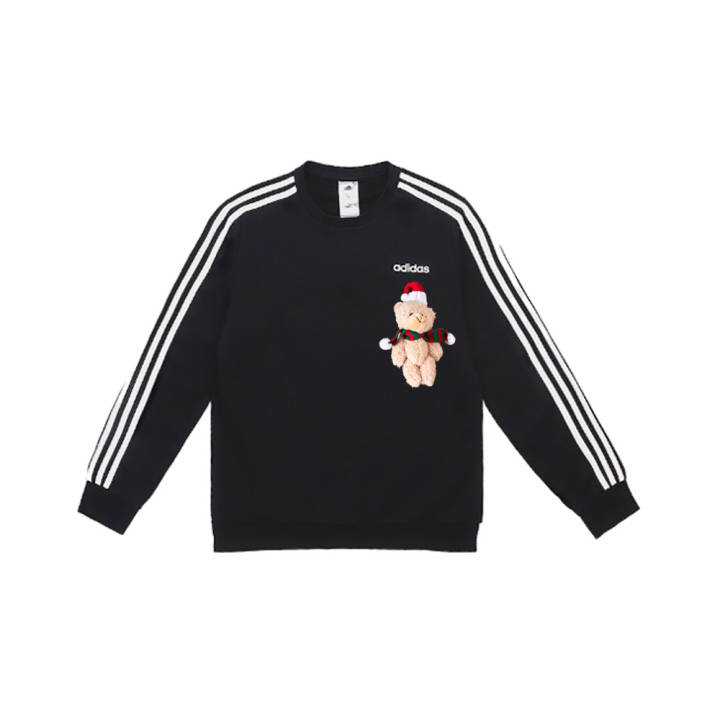 Adidas Adidas Sweatshirts Unisex Black Crew Neck Moderate
