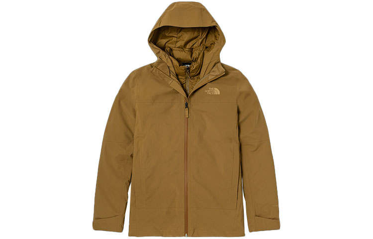 THE NORTH FACE Windbreaker Jackets Men's Brown Hooded Moderate