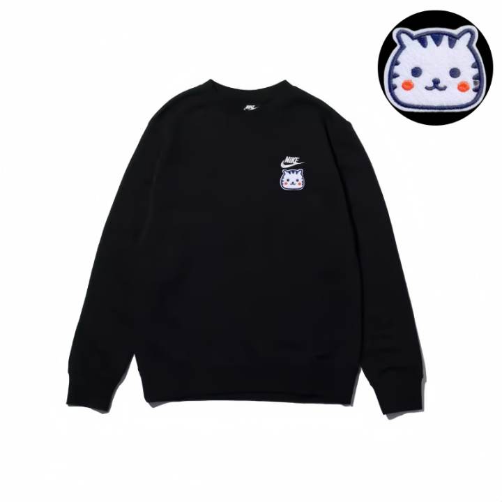 Nike Nike Sweatshirts Unisex Black Crew Neck Moderate Regular