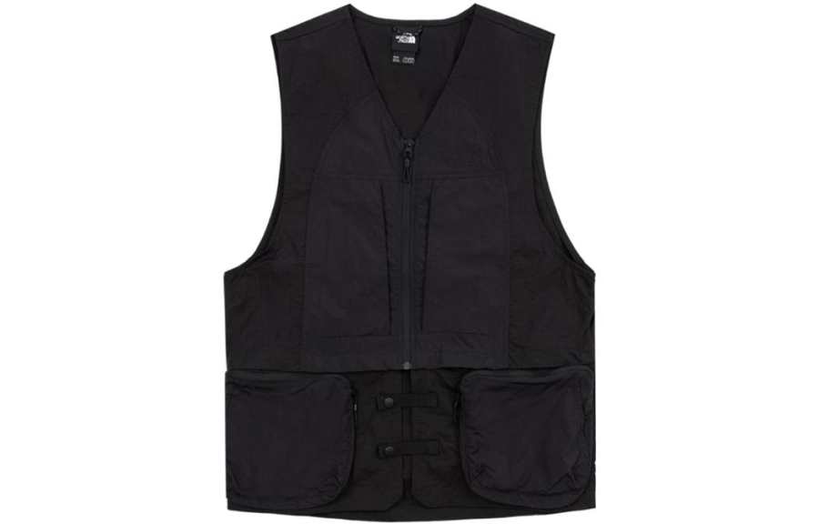 THE NORTH FACE Vests Men's Black V Neck Moderate Workwear