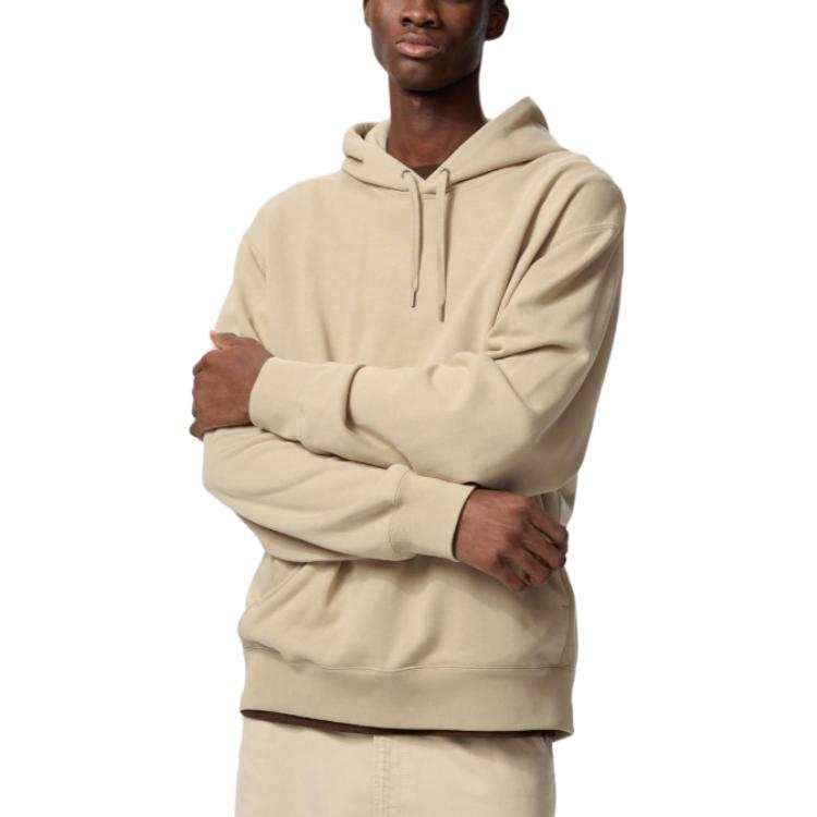 UNIQLO Sweatshirts Unisex Beige Hooded Moderate