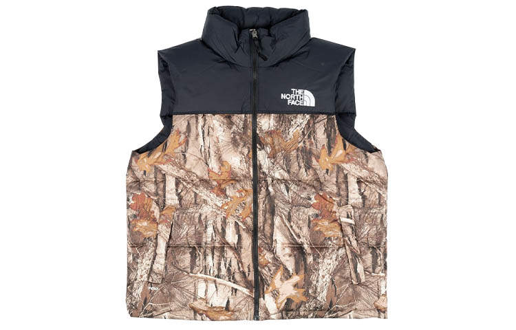 THE NORTH FACE 1996 Collection Down Vests Unisex Black Brown Hooded Non Detachable Moderate Other