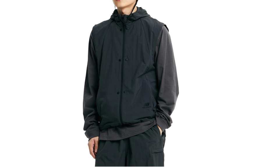 New Balance New Balance Vests Men's Black Hooded Non Detachable Moderate Other