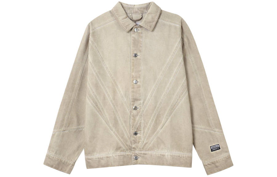 Adidas Originals RYV Denim Jackets Men's Timber Lapel Moderate Straight Fit