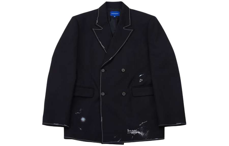 ADER ERROR ADER ERROR Business Suits Unisex Black Suit Collar Moderate Business Suit