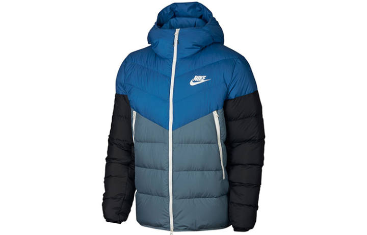 Nike Nike Down Jackets Men's Blue, Black, Multicolor Hooded Moderate Other