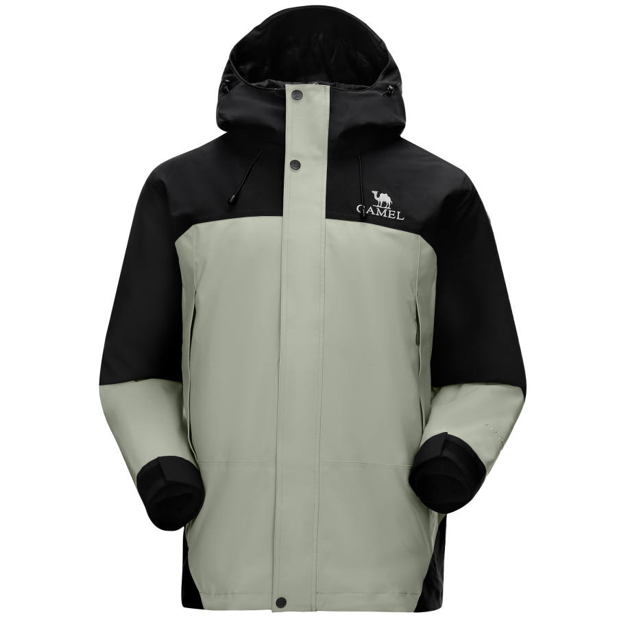 CAMEL CAMEL Windbreaker Jackets Unisex Hooded Moderate 3 In 1