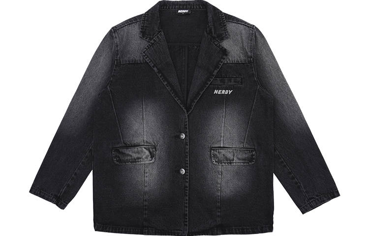 Nerdy Business Suits Unisex Black Suit Collar Moderate Business Suit