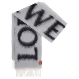 LOEWE Knit Scarves Women's Gray