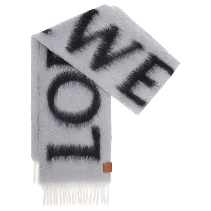 LOEWE LOEWE Knit Scarves Women's Gray