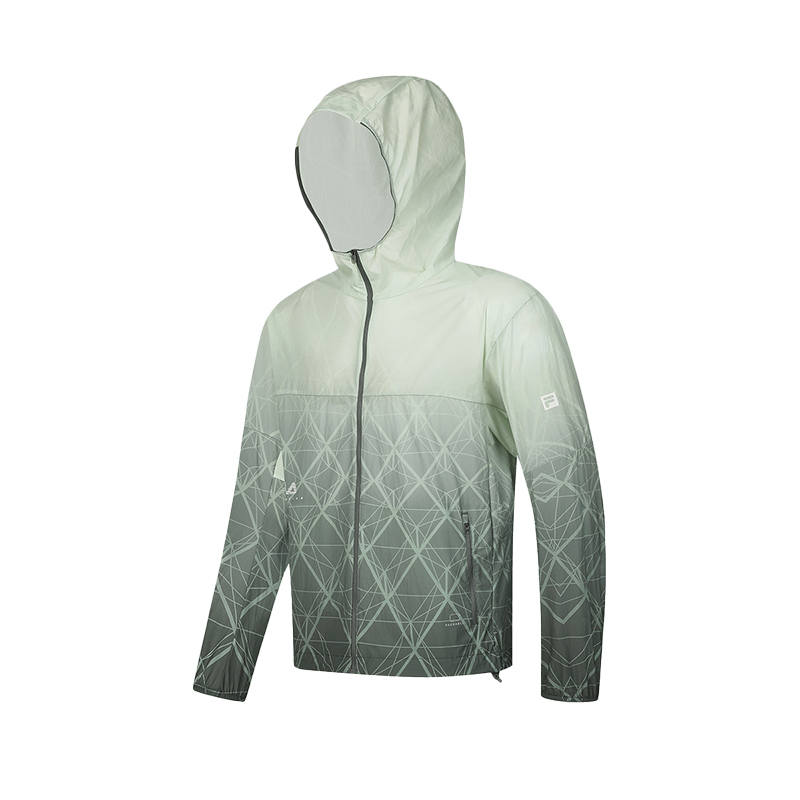 FILA Jackets Men's All Over Print Hooded Thin Workwear