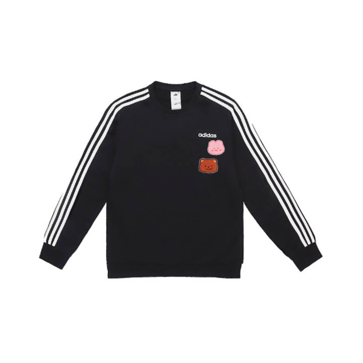 Adidas Adidas Sweatshirts Unisex Black Crew Neck Moderate Regular