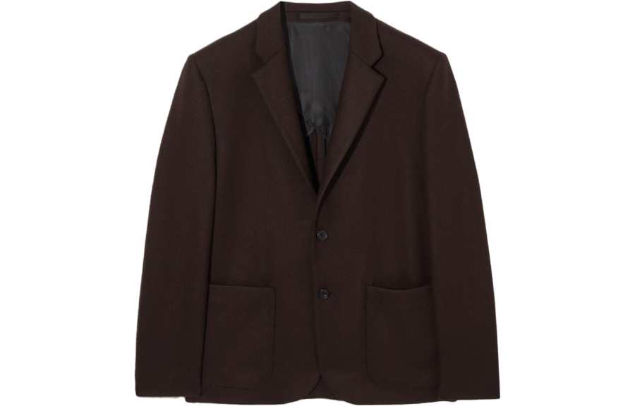 COS Business Suits Men's Dark Brown Suit Collar Moderate Business Suit