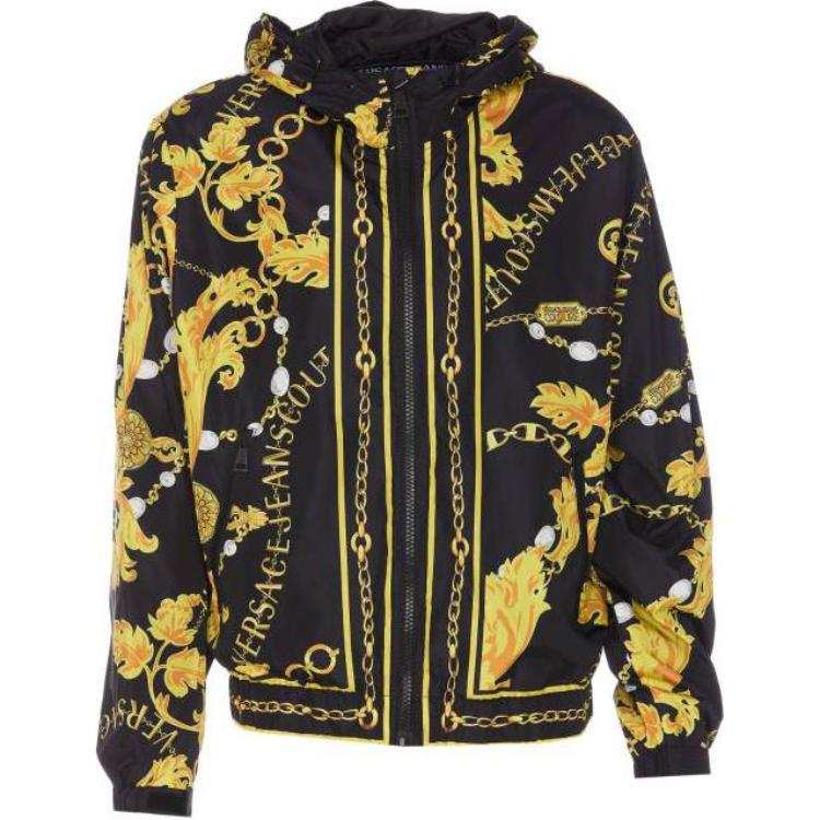 VERSACE JEANS COUTURE 【Best of: PromotionsPrevious Season】baroque-print hooded jacket
