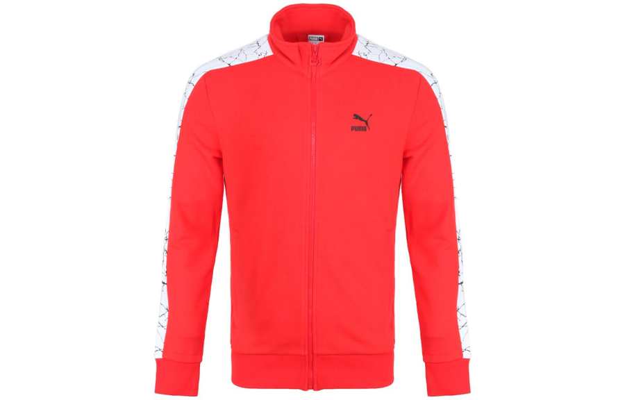 PUMA PUMA Jackets Men's Red Stand Collar Moderate Other