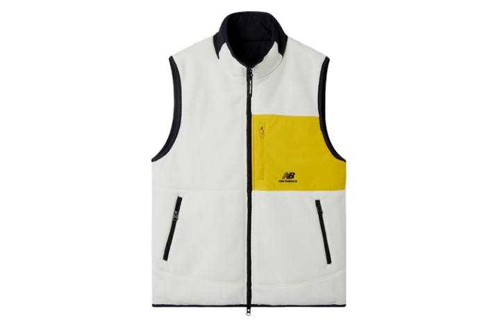 New Balance New Balance Vests Men's White Stand Collar Moderate Other