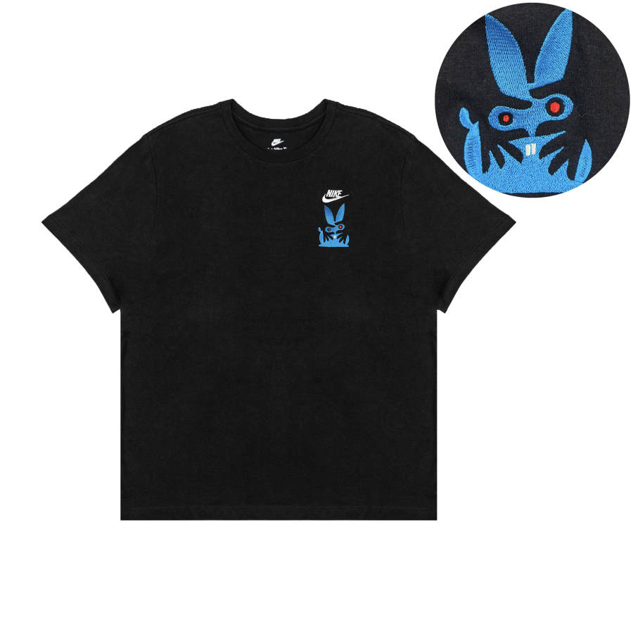 Nike Nike T Shirts Unisex Black Crew Neck Moderate Straight Fit