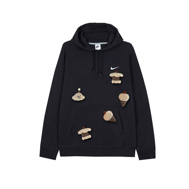 Nike Nike Sweatshirts Men's Black Hooded Moderate