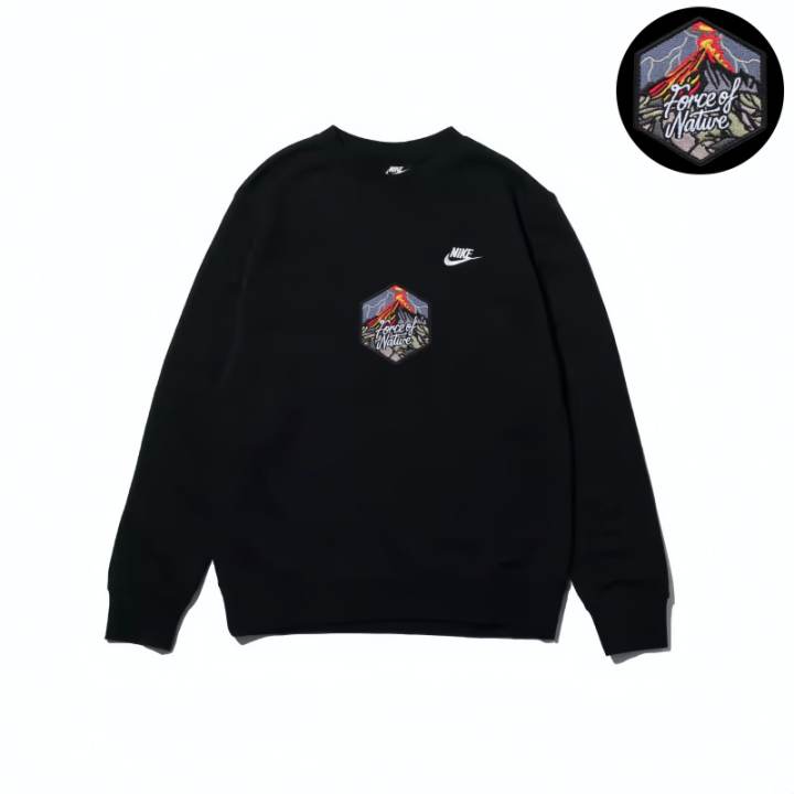Nike Nike Sweatshirts Unisex Black Crew Neck Moderate Regular