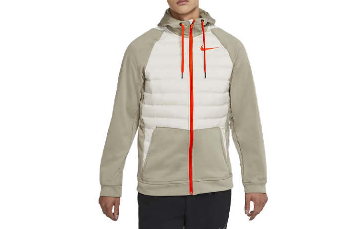 Nike Nike Puffer Jackets Men's Mysterious Stone Color Hooded Moderate