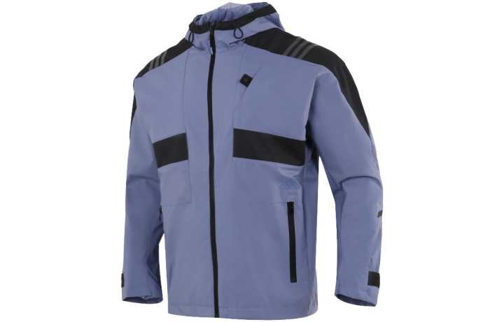 Adidas Adidas Jackets Men's Steel Blue Hooded Moderate Other