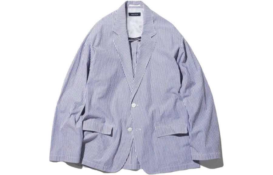 NAUTICA JAPAN Business Suits Men's Marine Blue Suit Collar Moderate Business Suit