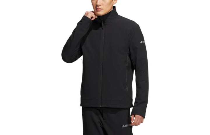 Adidas Adidas Jackets Unisex Black Lapel Moderate Other