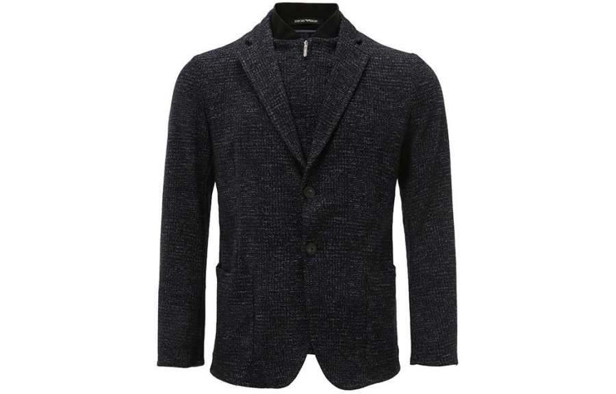 EMPORIO ARMANI Business Suit Coat Men's Blue