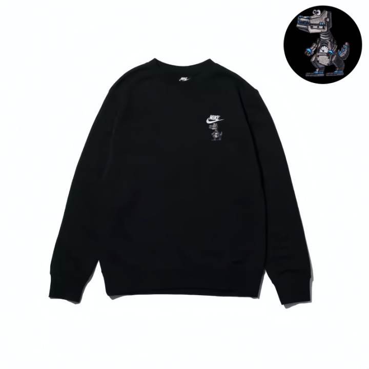 Nike Nike Sweatshirts Unisex Black Crew Neck Moderate Regular