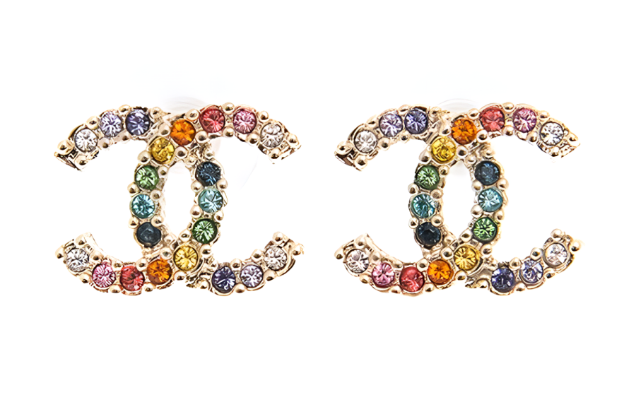 CHANEL CHANEL Stud Earrings Women's Multicolor