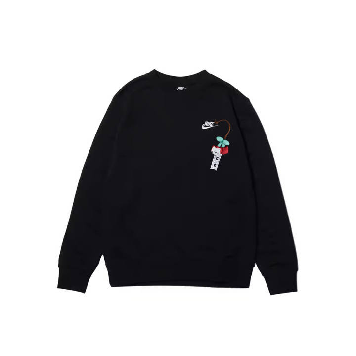 Nike Nike Sweatshirts Men's Black Crew Neck Moderate Regular