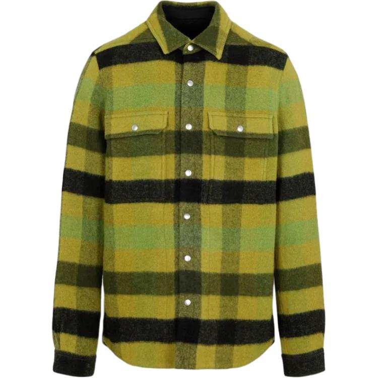 RICK OWENS RICK OWENS Check-pattern Cotton Shirt