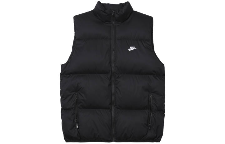 Nike Nike Club Vests Men's Black Stand Collar Moderate Other